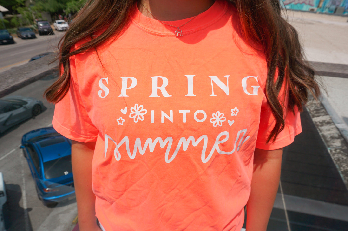 the spring into summer tee shirt