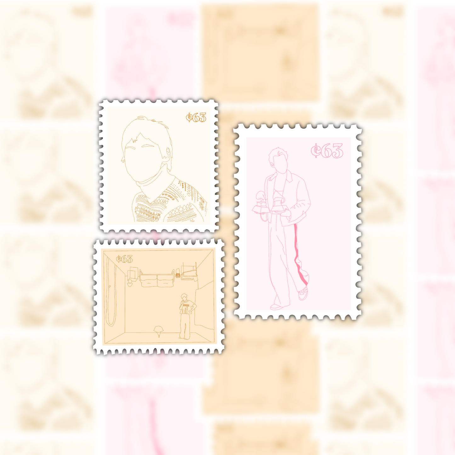 Harry styles 3 pack waterproof stickers