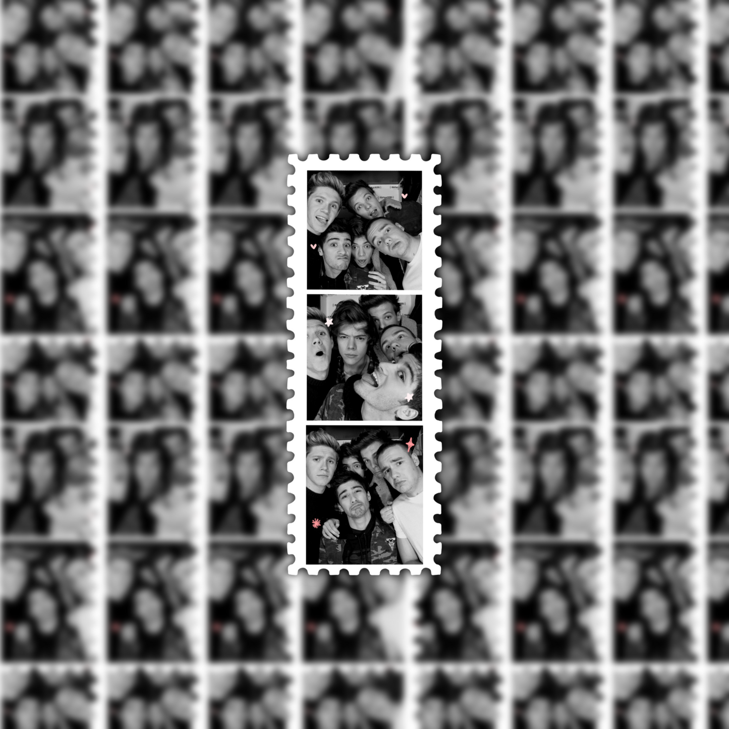 One Direction stamp waterproof sticker