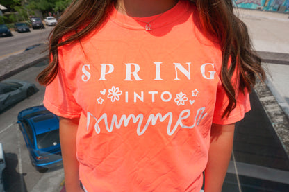 the spring into summer tee shirt