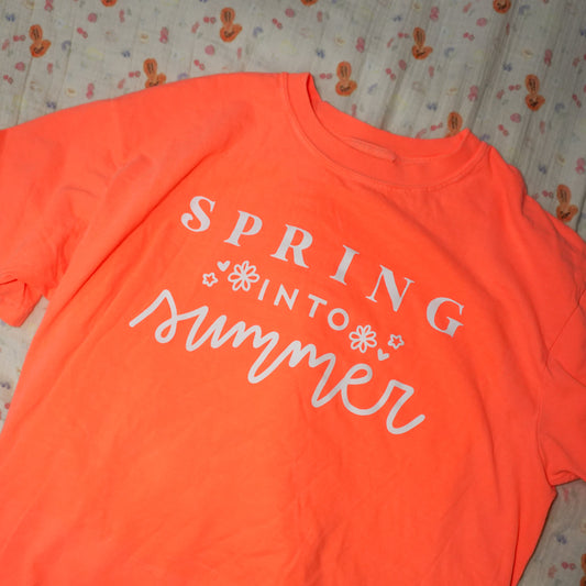the spring into summer tee shirt
