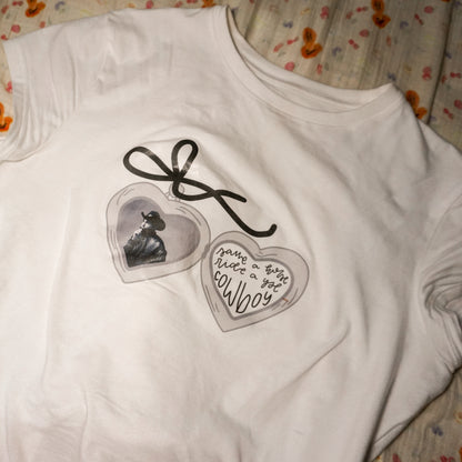 the Save a Horse ride a YSL Cowboy tee