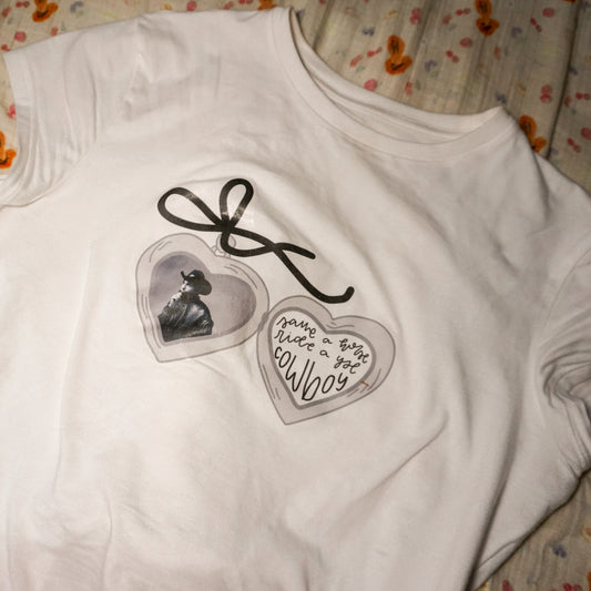 the Save a Horse ride a YSL Cowboy tee