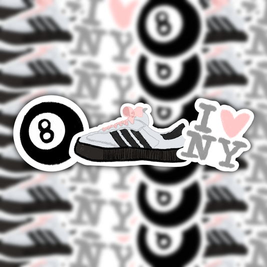 nyc girl waterproof sticker