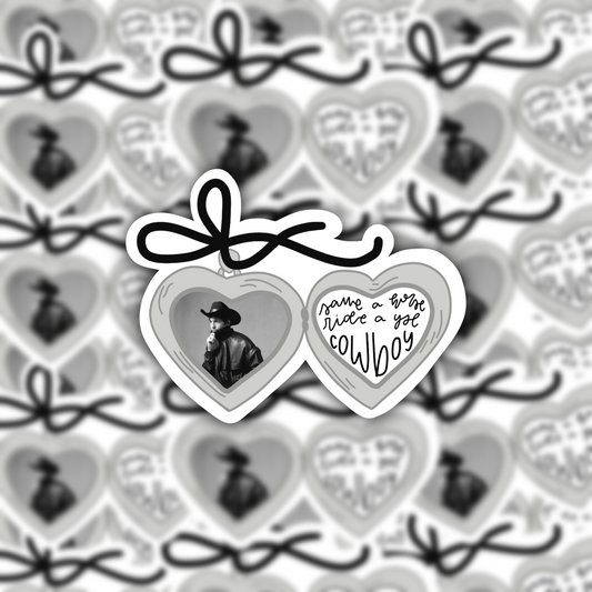 save a horse ride a YSL cowboy waterproof sticker