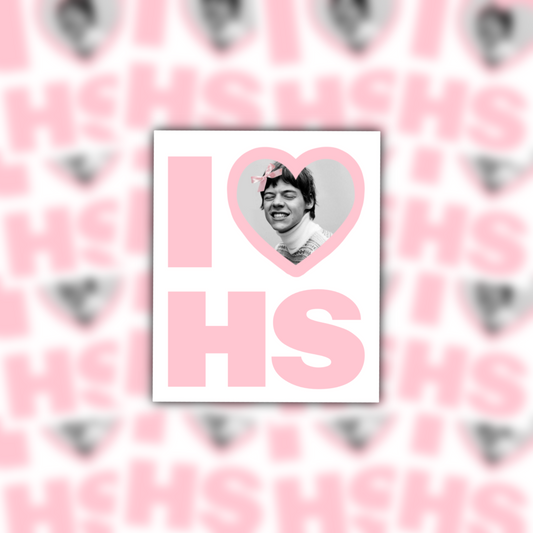 I heart HS waterproof sticker