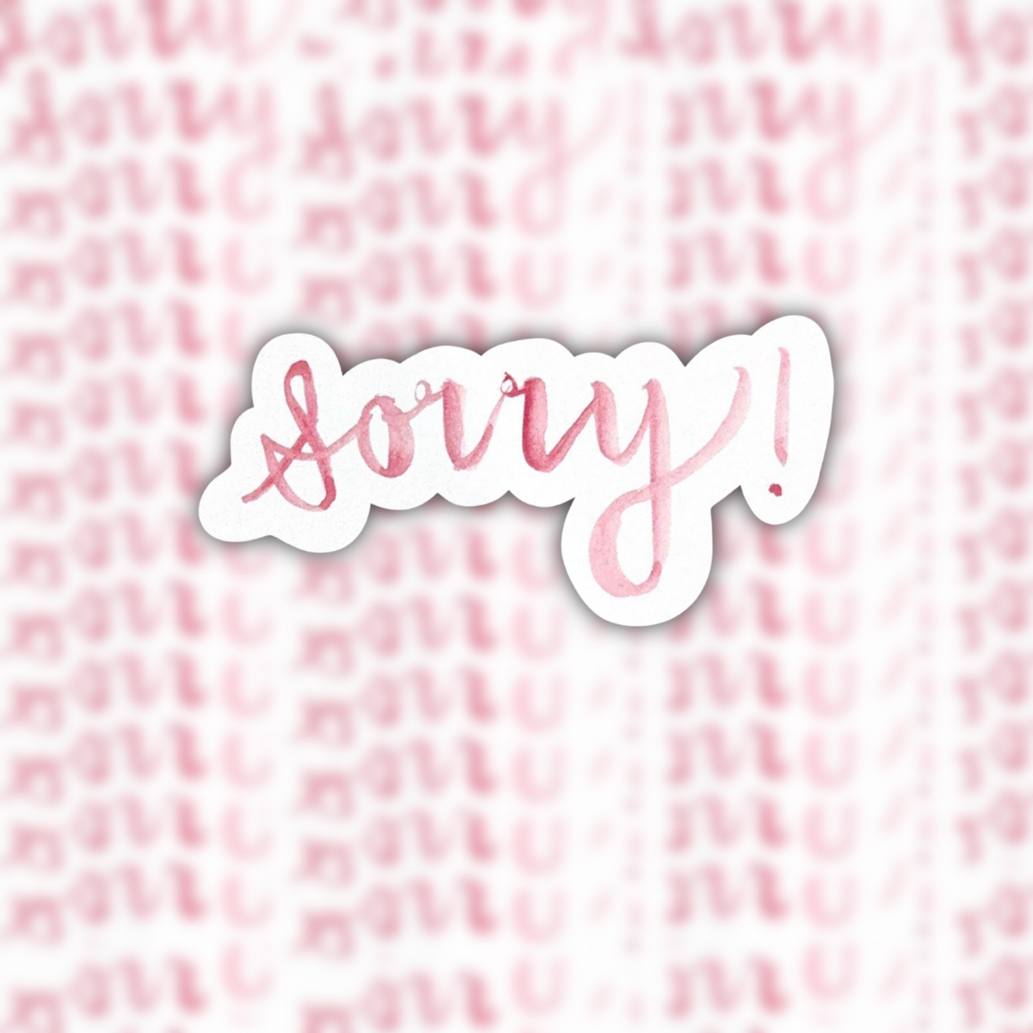 21 sorry! waterproof sticker