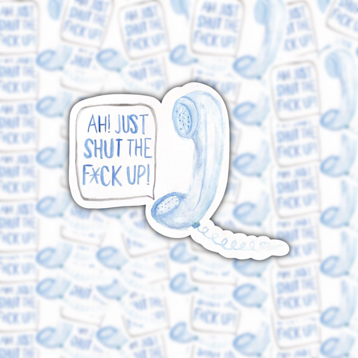 talk too much waterproof sticker