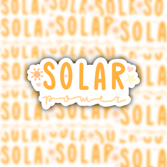 the solar power sticker