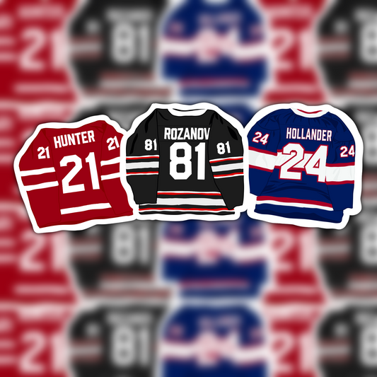 the jerseys waterproof sticker pack