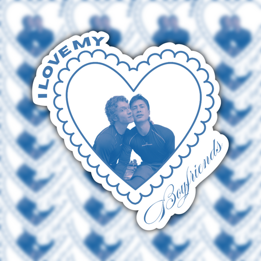 my boyfriends hollanov waterproof sticker